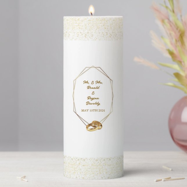 Wedding Pillar Candle (In Situ)