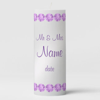 Wedding  pillar candle