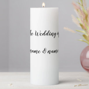 Wedding Pillar Candle