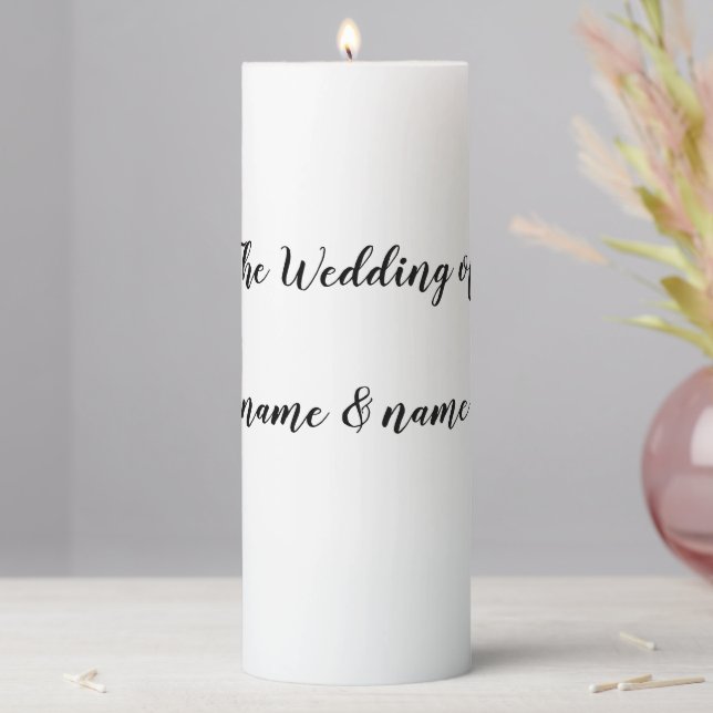 Wedding Pillar Candle (In Situ)
