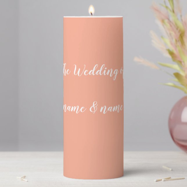 Wedding Pillar Candle (In Situ)