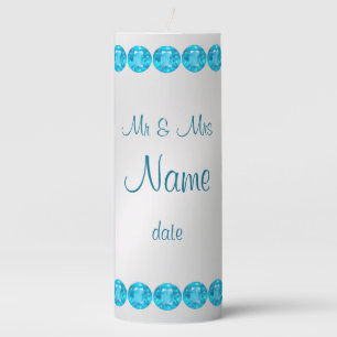 Wedding  pillar candle