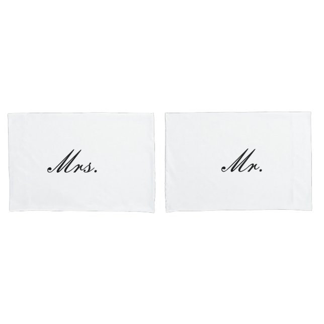 Wedding Pillow Case (Front-Set)