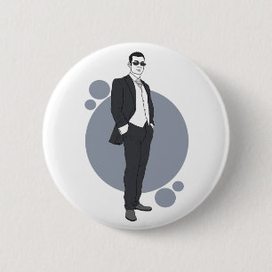Wedding pin badge