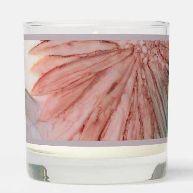 Wedding Pinkish Lavender Scented Candle (Front)