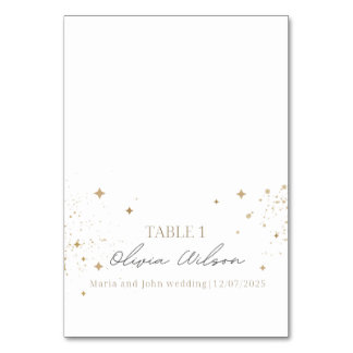 Wedding place card, Calligraphie name card