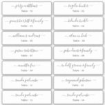 Wedding Place Card Guest Names Table Number  Stick Sticker<br><div class="desc">Easy to personalize,  names and table numbers / individual wedding place card table numbers and names.</div>