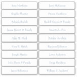 Wedding Place Card Guest Names Table Number  Stick Sticker<br><div class="desc">Easy to personalize,  names and table numbers / individual wedding place card table numbers and names.</div>