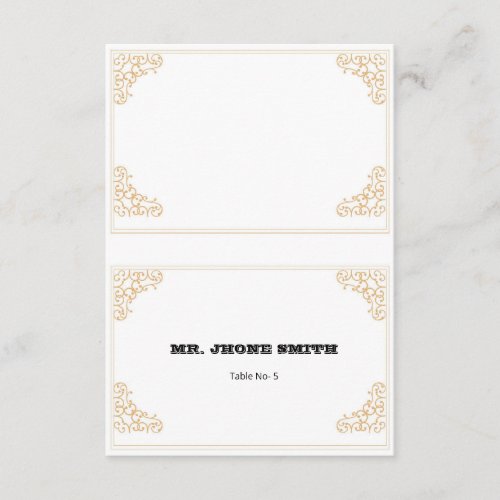 Wedding Place Card Template
