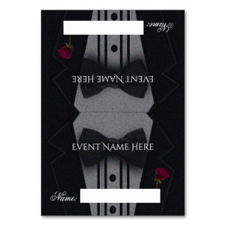 Wedding Place Card Tuxedo
