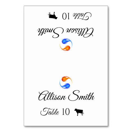 Wedding Place Cards_Meat Icon_Twin Flames_ Table Number