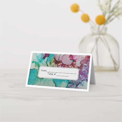 Wedding place cards watercolor art