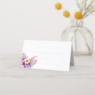 Wedding Place cards-Watercolor Island Romance- Card