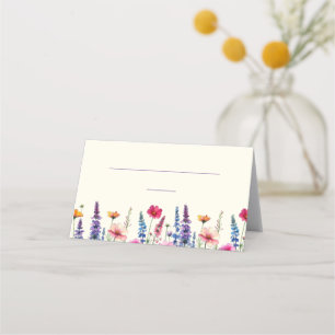 Wedding Place cards-Wildflower Symphony- Card