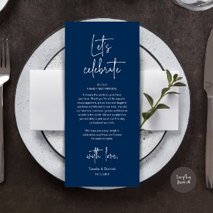 Wedding Place Setting Dinner Party Thank You Card