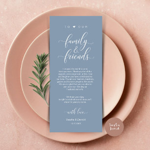 Wedding Place Setting Thank You Modern Classy Card