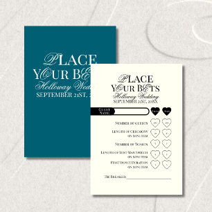 Wedding Place Your Bets Editable Template Table Number