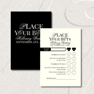 Wedding Place Your Bets Editable Template Table Number