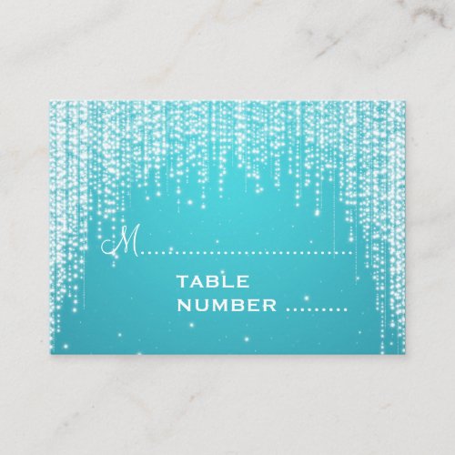 Wedding Placecards Night Dazzle Blue Business Cards