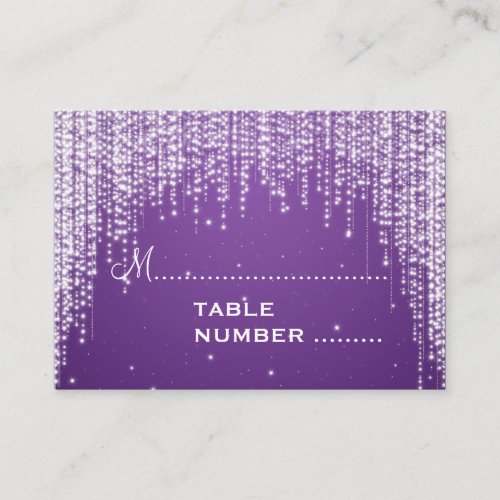 Wedding Placecards Night Dazzle Purple Business Card