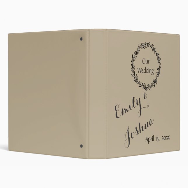 Wedding Planner Album Custom Template Binder (Background)