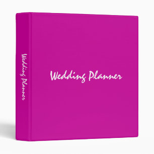 "Wedding Planner" binder