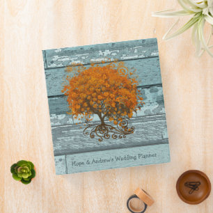 Wedding Planner Binder Country Chic Coral Tree