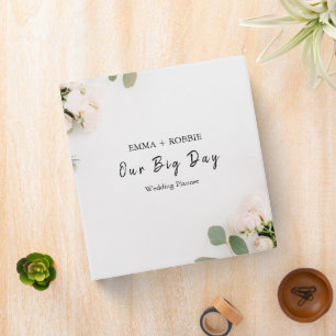 Wedding Planner Binder Custom Name Floral Gift