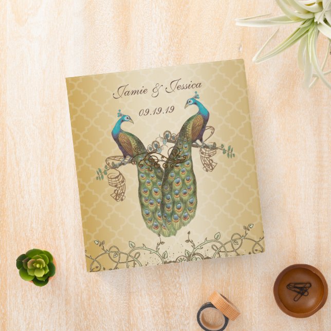 Wedding Planner Binder Vintage Love Birds (In Situ)