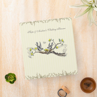 Wedding Planner Binder Vintage Love Birds