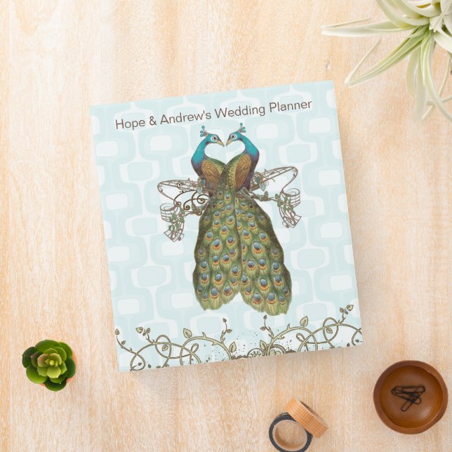 Wedding Planner Binder Vintage Love Birds (In Situ)
