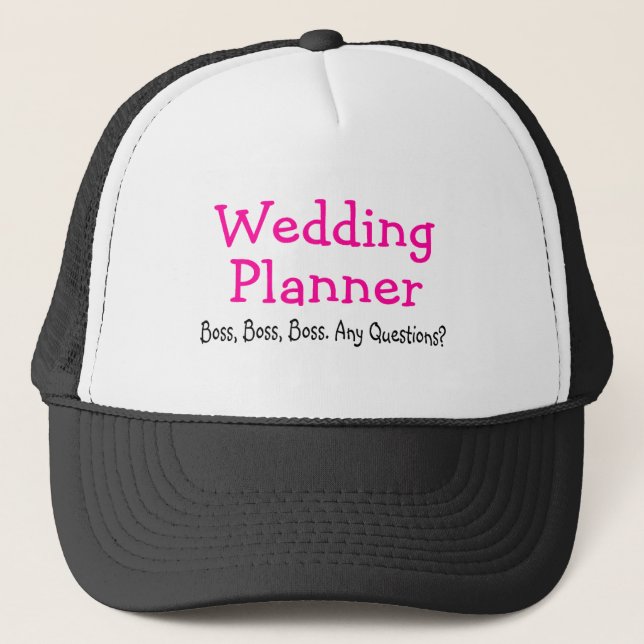 Wedding Planner Boss Trucker Hat (Front)