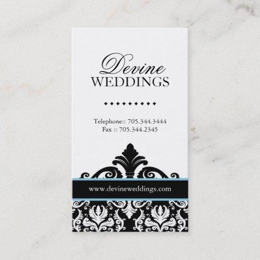 Customizable Wedding Planner Business Card