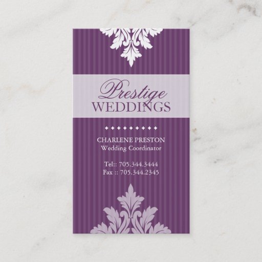 Customizable WEDDING PLANNER BUSINESS CARD