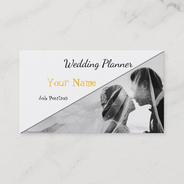 Wedding Planner Business card (Front)