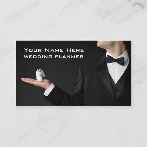Customizable Wedding Planner Business Card