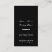 Wedding Planner Business Card (Back)