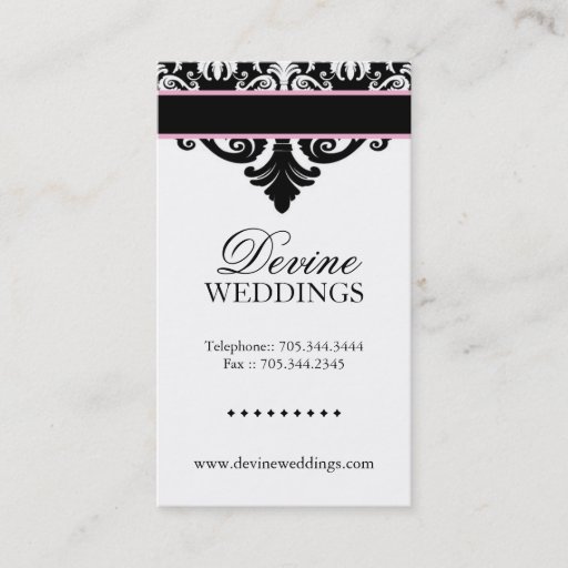 Customizable Wedding Planner Business Card