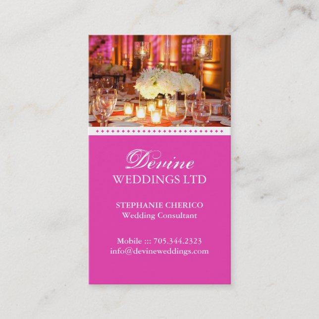 Wedding Planner Business Card (Front)