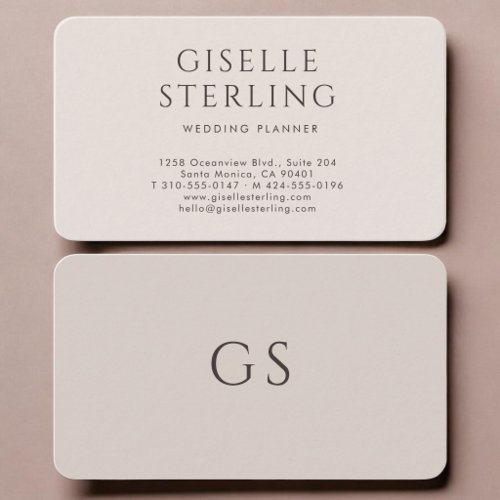 Wedding Planner Business Card