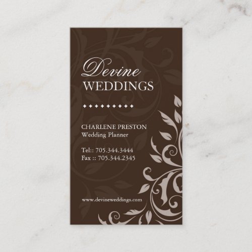Wedding Planner Business Card