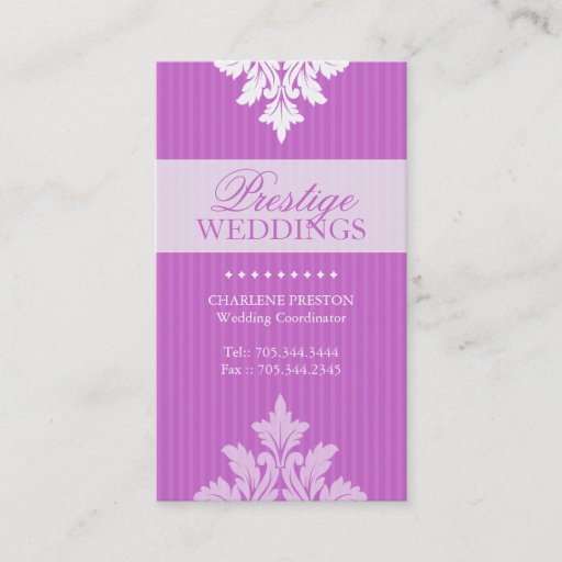 Customizable WEDDING PLANNER BUSINESS CARD