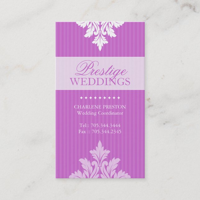 WEDDING PLANNER BUSINESS CARD (Front)