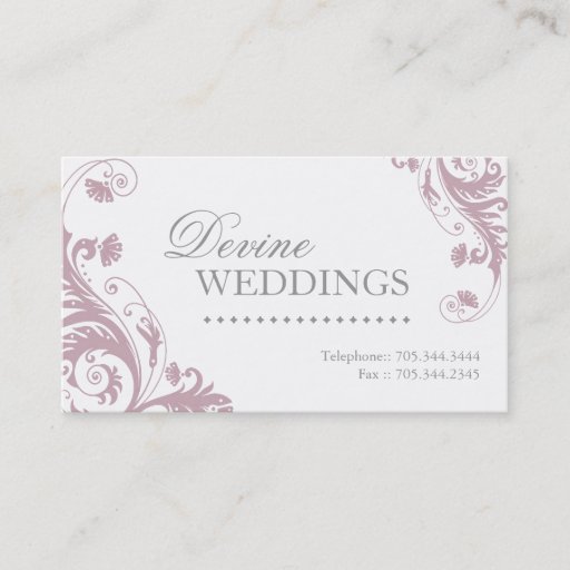 Customizable Wedding Planner Business Card