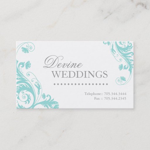 Customizable Wedding Planner Business Card