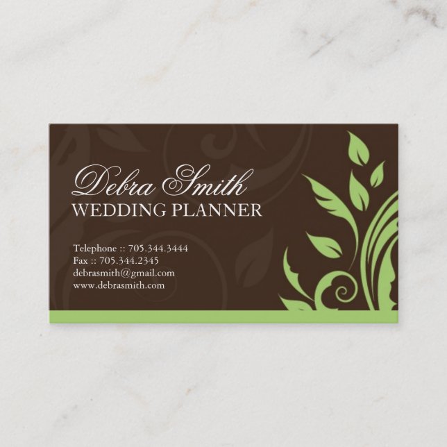 Wedding Planner Business Card (Front)
