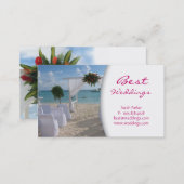 Wedding Planner Business Card Beach (Front/Back)