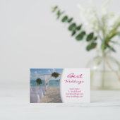 Wedding Planner Business Card Beach (Standing Front)