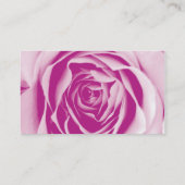 Wedding Planner Business Card Pink Heart Logo (Back)