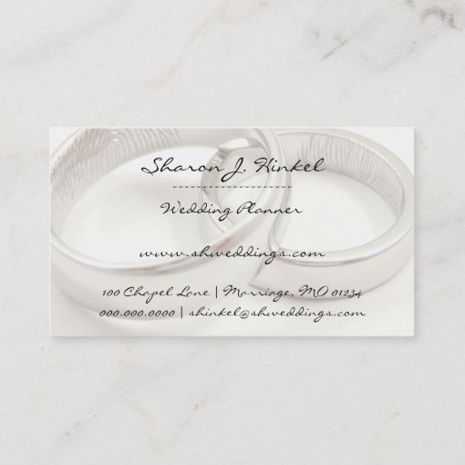 Wedding Planner Business Cards Zazzle